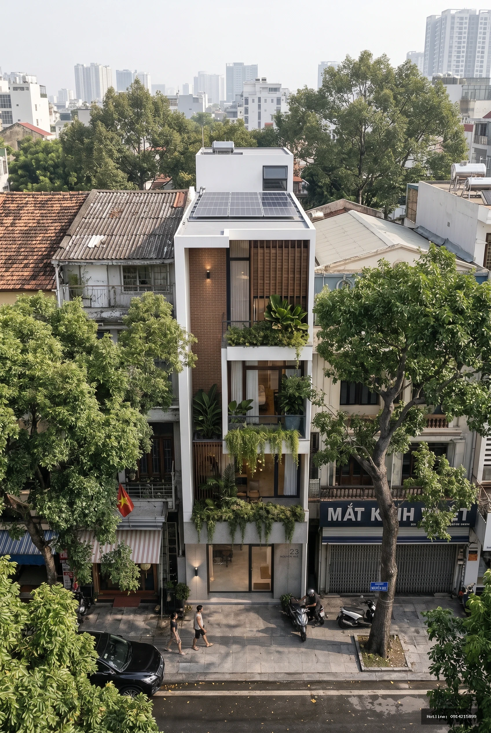 Nhà phố 3 tầng phong cách Hiện đại sang trọng tại Huế
