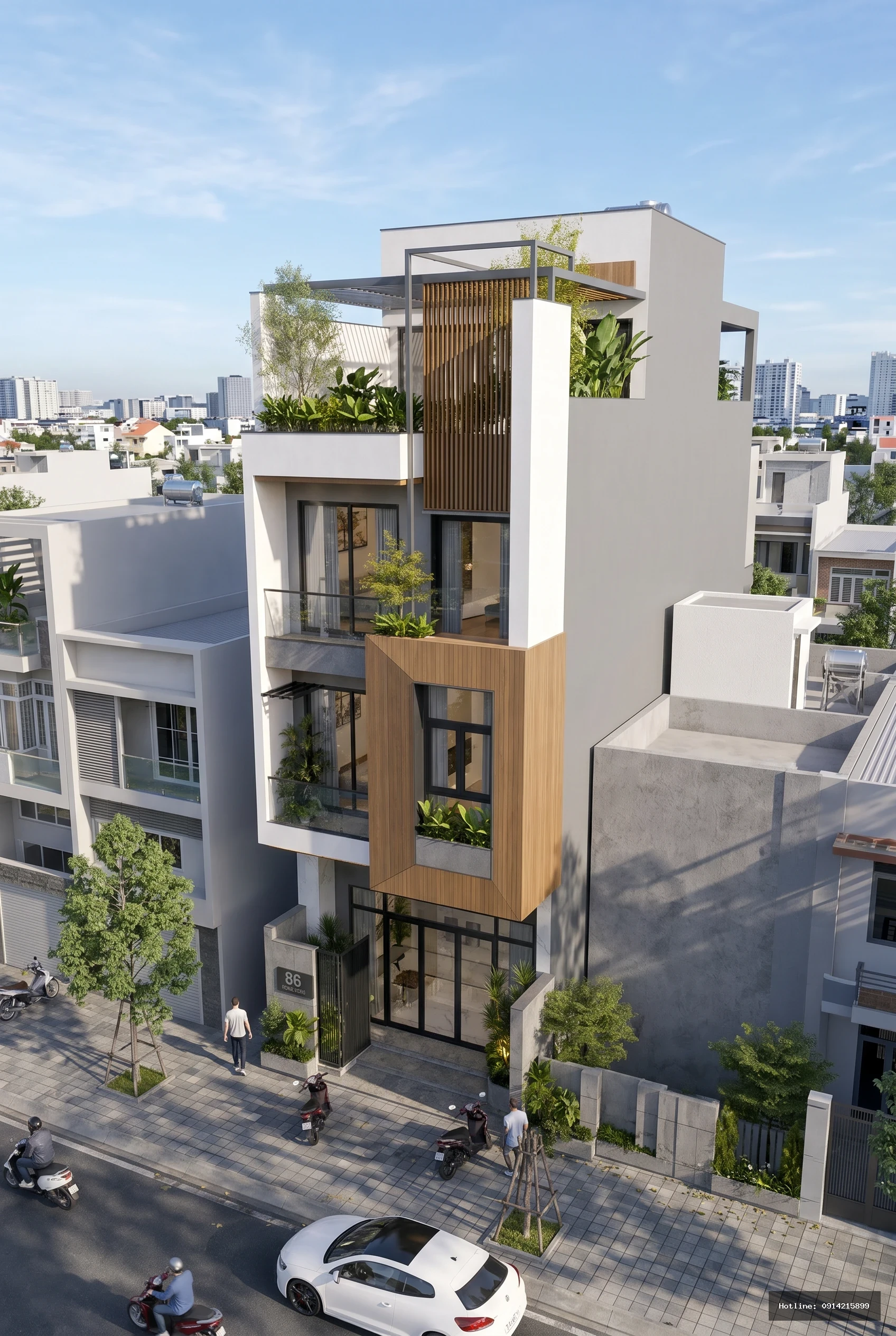 Nhà Lô Phố Phong Cách Tropical Modernism Tại Đà Nẵng