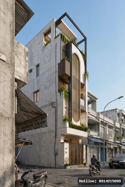 Nhà Lô Phố 3 Tầng Phong Cách Tropical Modernism tại TP. Hồ Chí Minh