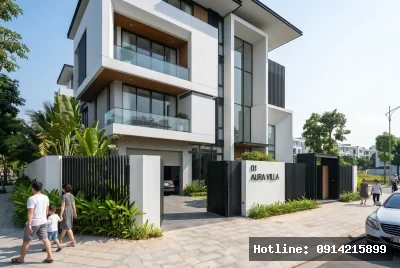 Biệt thự 4 tầng phong cách hiện đại tại Huế